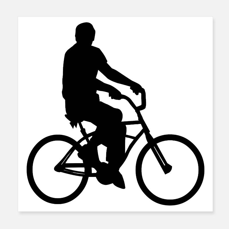 Fahrrad Poster 20x20 cm