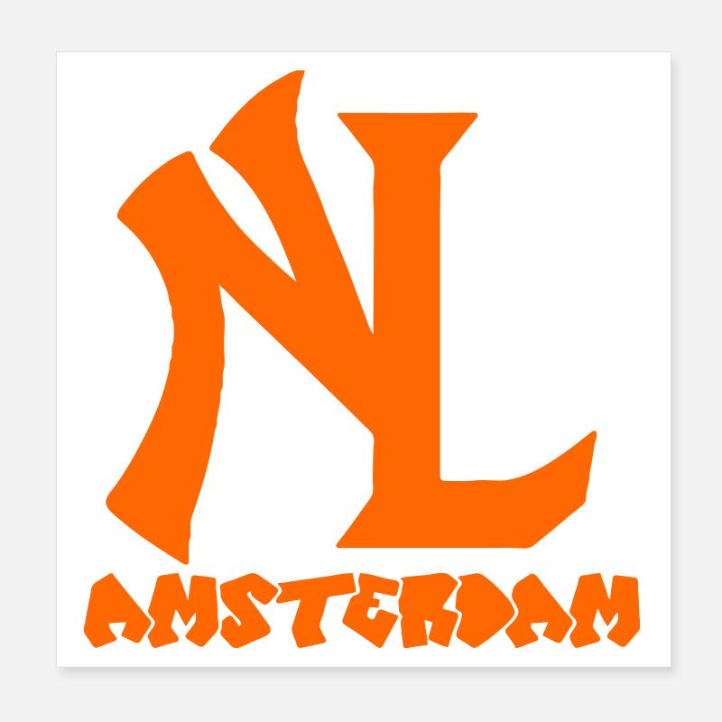 NL (AMSTERDAM) Poster 20 x 20 cm