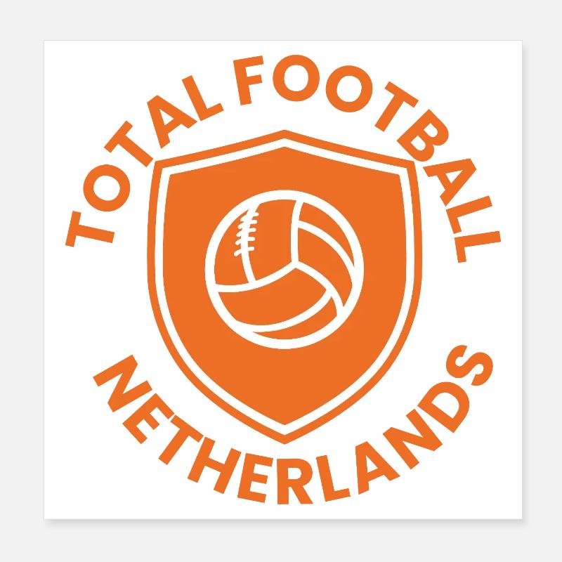 Dutch Shield Volleyball Emblem Poster 8" x 8" (20x20 cm)