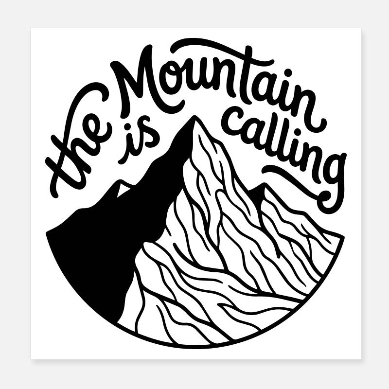 Alpinist Poster 20x20 cm