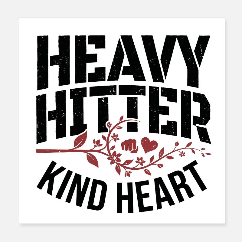 Heavy Hitter Poster 8" x 8" (20x20 cm)