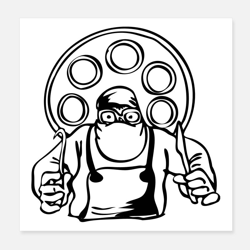 Chirurg Poster 20x20 cm