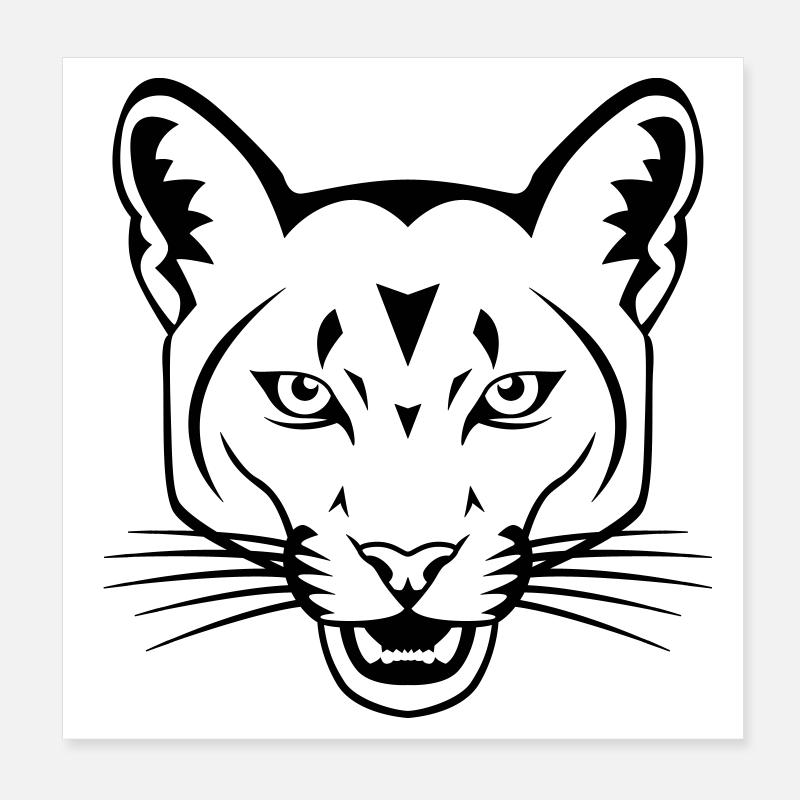 cat Poster 8" x 8" (20x20 cm)