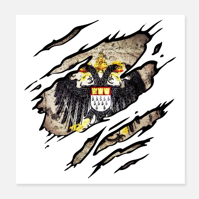Cologne Poster 20 x 20 cm