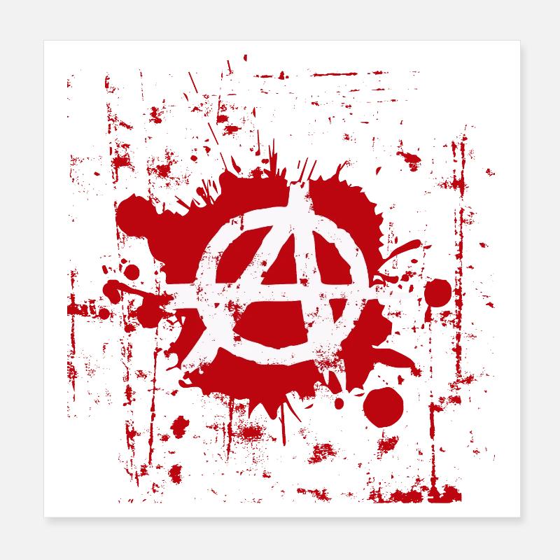 anarchy Poster 8" x 8" (20x20 cm)