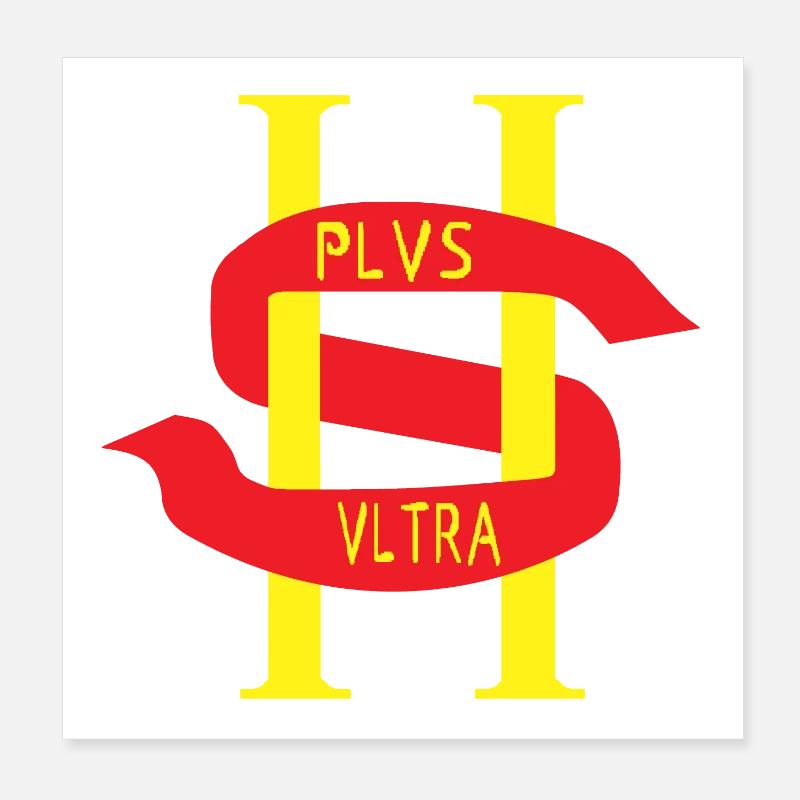 PLVS VLTRA Poster 8" x 8" (20x20 cm)