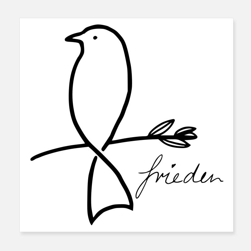 Peace Poster 8" x 8" (20x20 cm)