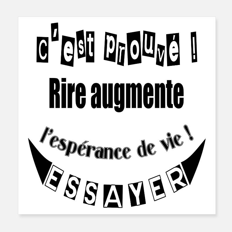 rire Poster 20 x 20 cm