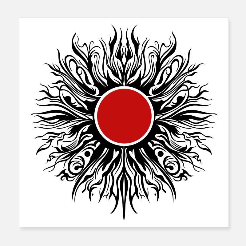 Soleil d’été Poster 20 x 20 cm