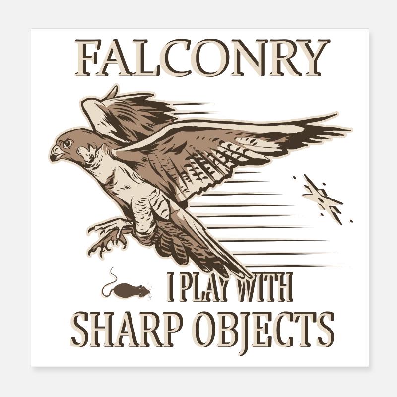 Falconer Poster 8" x 8" (20x20 cm)
