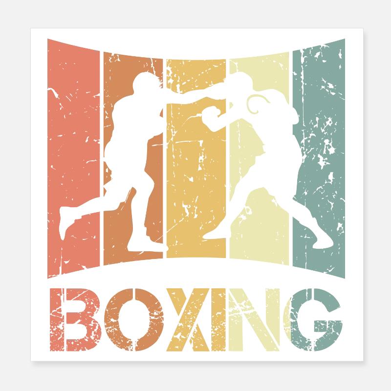 Vintage Boxers Poster 20 x 20 cm