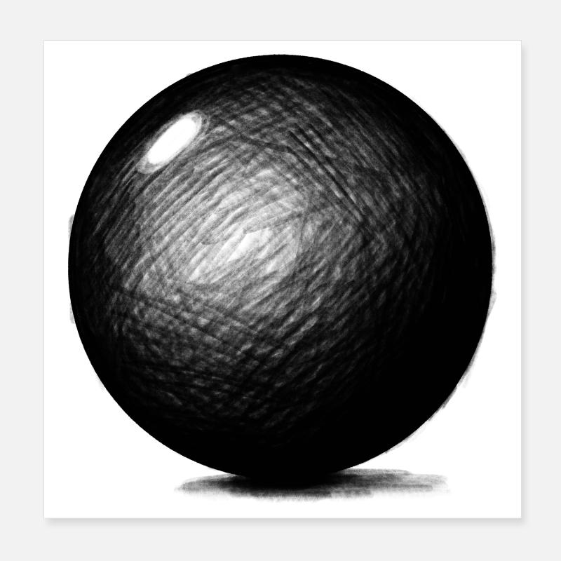 Le Bal / Boule Poster 20 x 20 cm