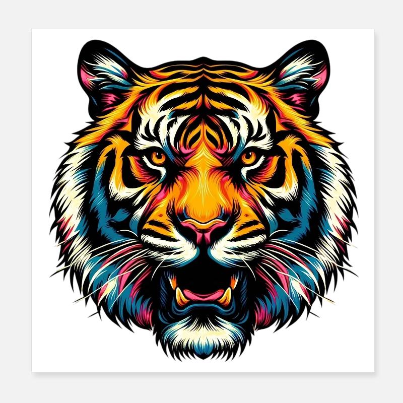 Tigre Poster 20 x 20 cm