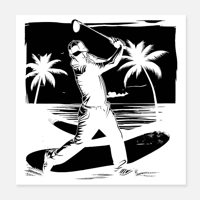 Golfe Poster 20 x 20 cm