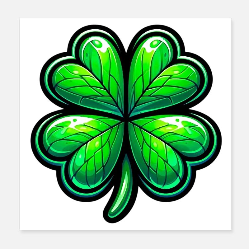 Four-leaf clover Poster 8" x 8" (20x20 cm)