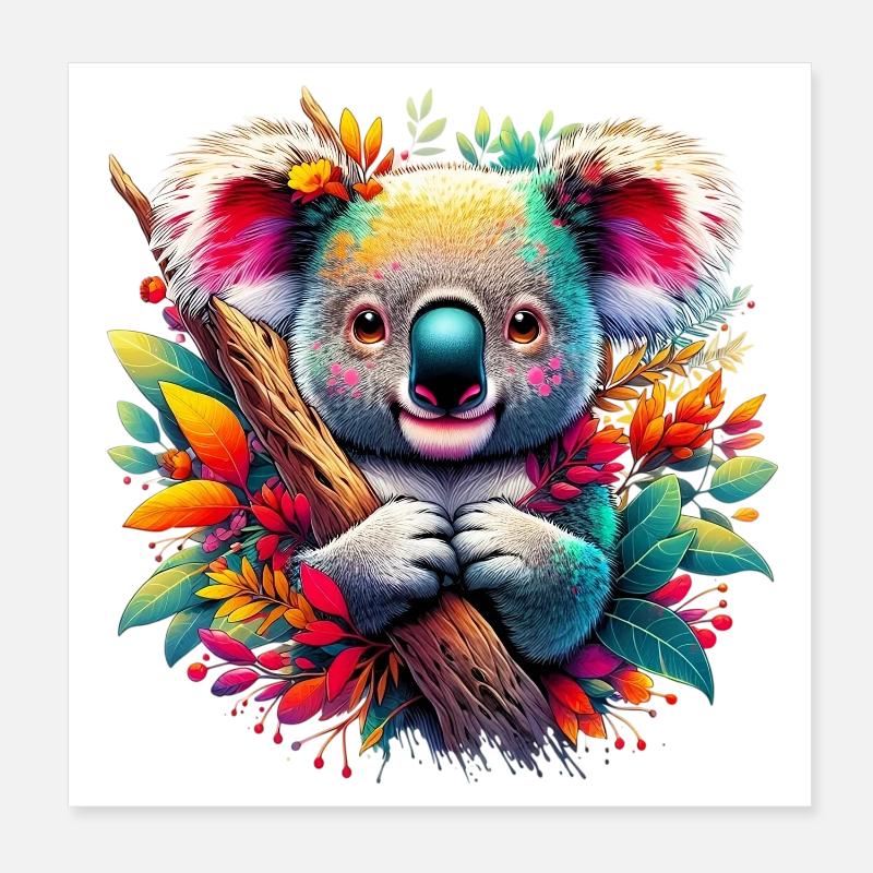 Koala Poster 20x20 cm
