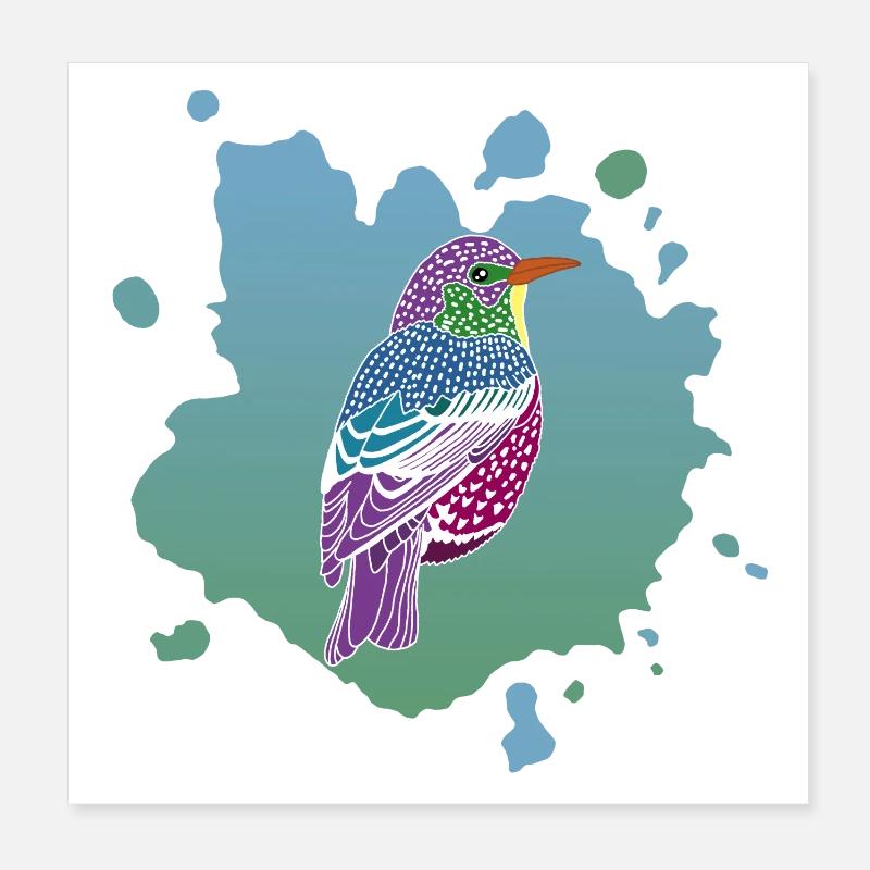 Traum von einem Vogel Poster 20x20 cm