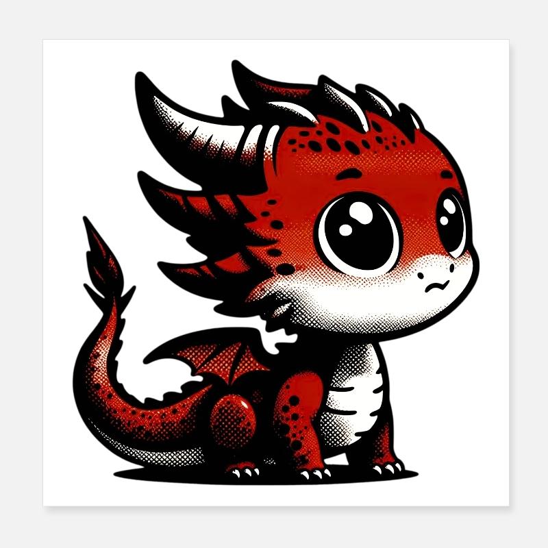 Dragon Poster 20 x 20 cm