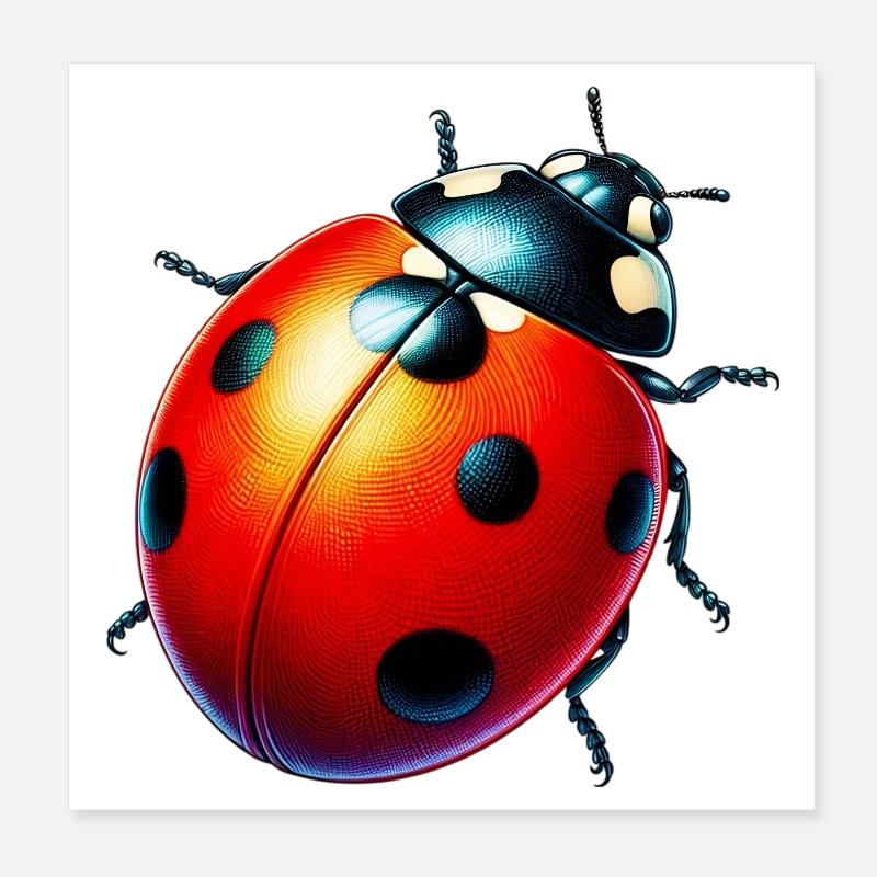 Coccinelle Poster 20 x 20 cm