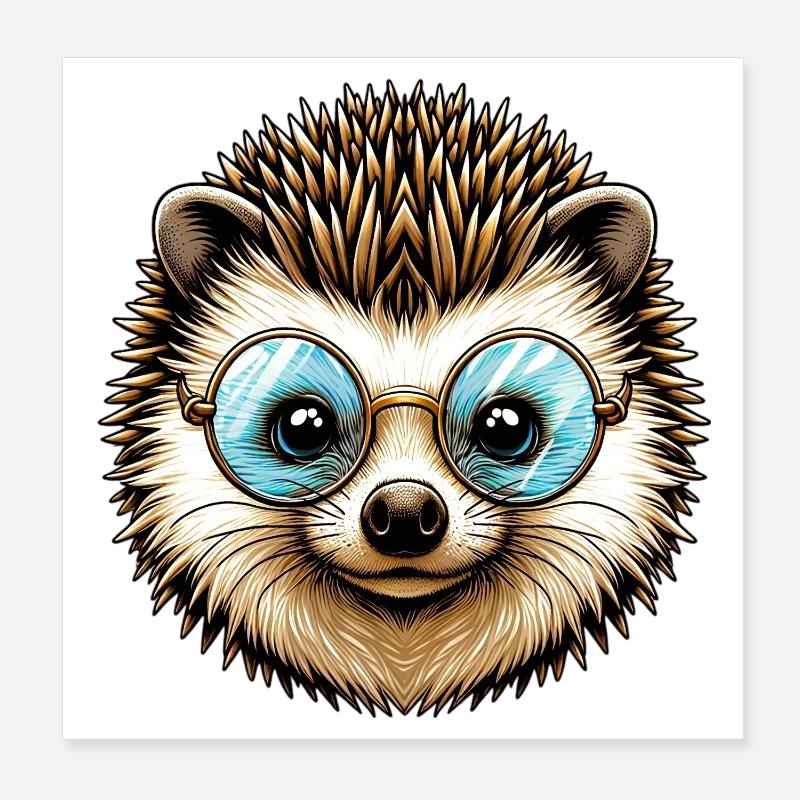 Igel Poster 20x20 cm