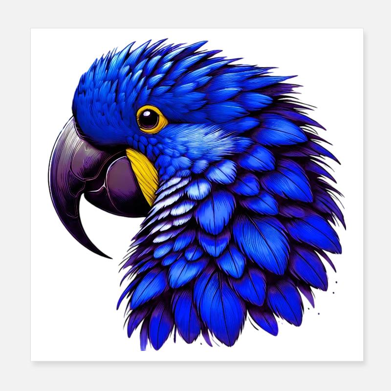 Perroquet Poster 20 x 20 cm