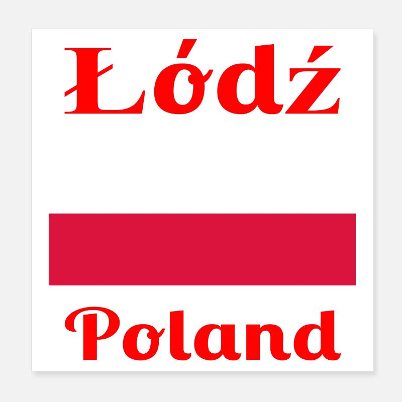 Łódź, Pologne - Imprimés élégants Poster 20 x 20 cm