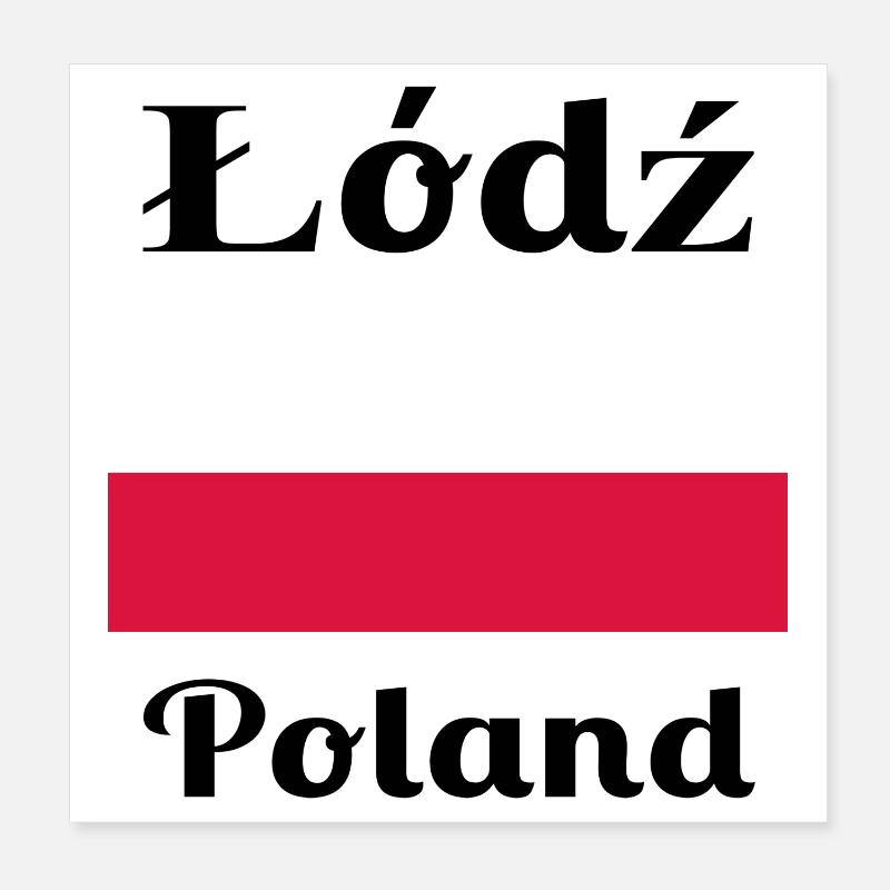 Łódź, Pologne - Imprimés élégants Poster 20 x 20 cm