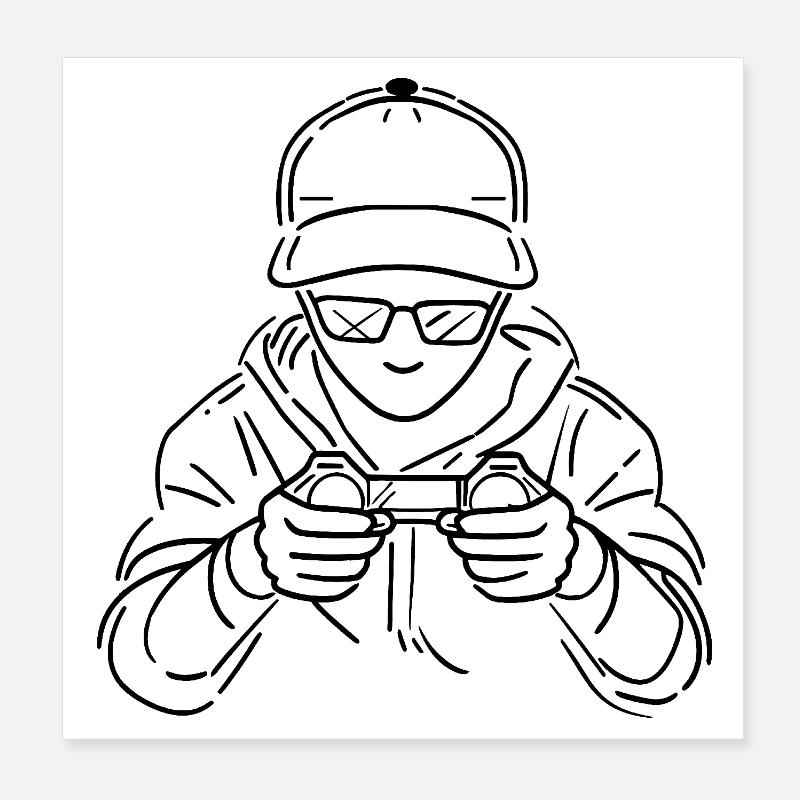 Game Lovers Poster 8" x 8" (20x20 cm)