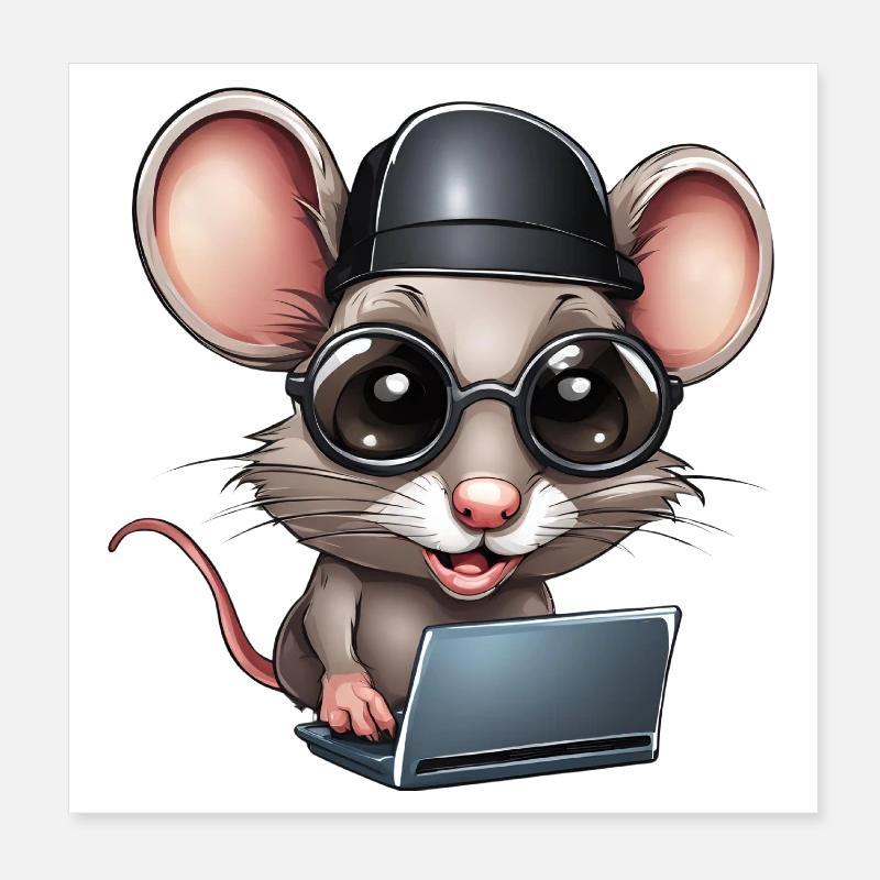 dator, datanörd, datavetare Poster 20x20 cm