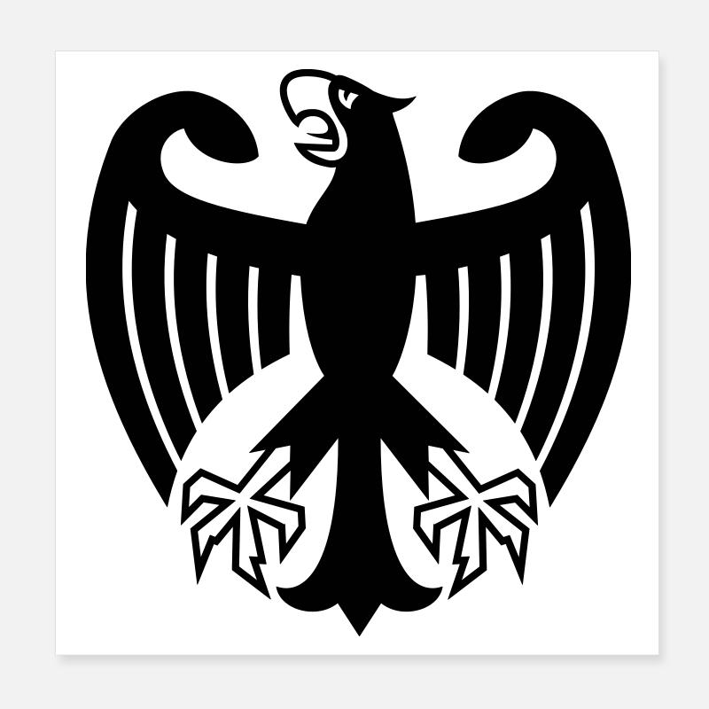 Germany Eagle Poster 8" x 8" (20x20 cm)