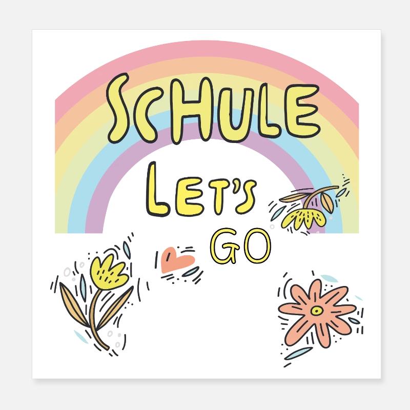 School enrollment Poster 8" x 8" (20x20 cm)