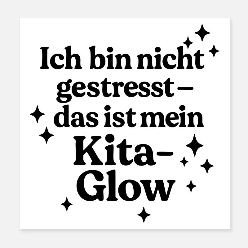 Ich bin nicht gestresst... Poster 20x20 cm