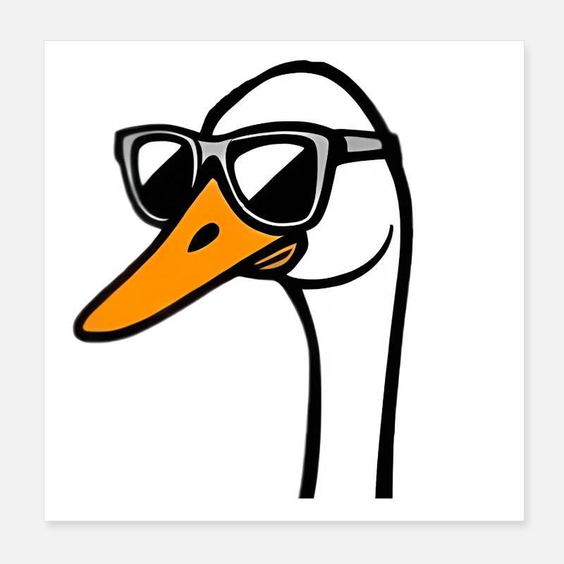 Gans Poster 20x20 cm