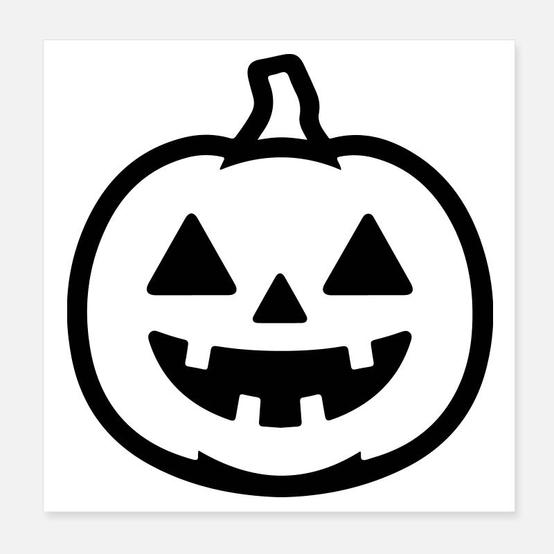 Citrouille Poster 20 x 20 cm