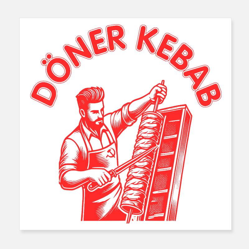 Doner kebab Poster 8" x 8" (20x20 cm)
