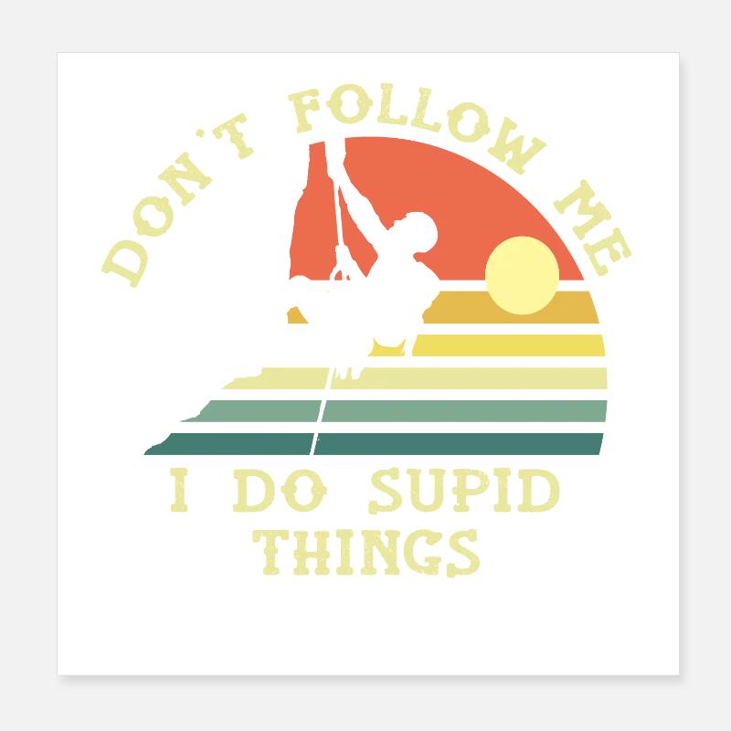 Unusual solar climbing Poster 8" x 8" (20x20 cm)