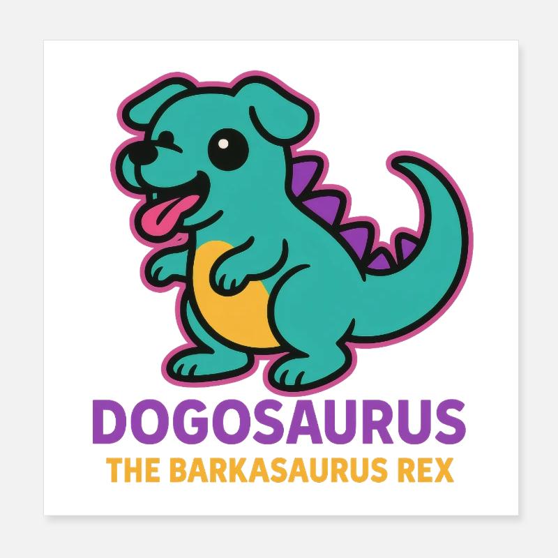 Dogosaurus - The Barkasaurus Rex Poster 20x20 cm