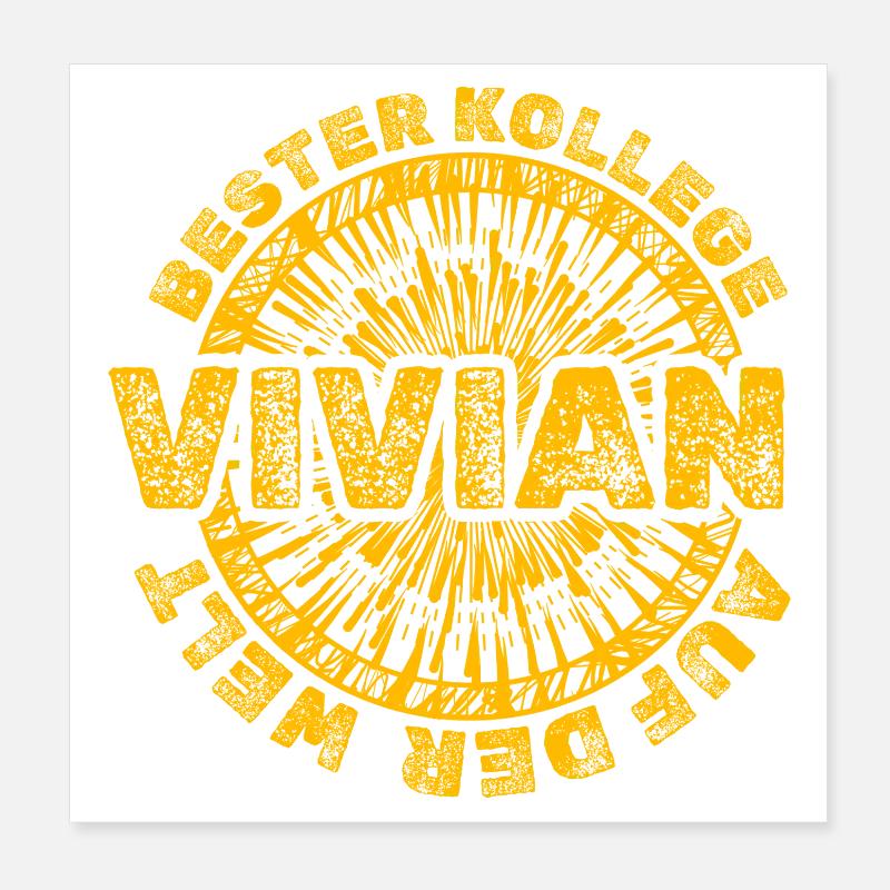 Vivian as work Poster 8" x 8" (20x20 cm)