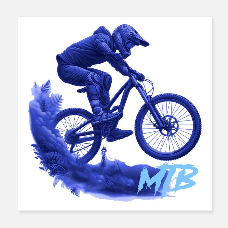 Vélo VTT Poster 20 x 20 cm