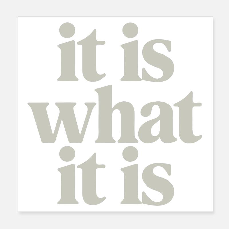 C’est ce que c’est : la typographie à empattement neutre Poster 20 x 20 cm