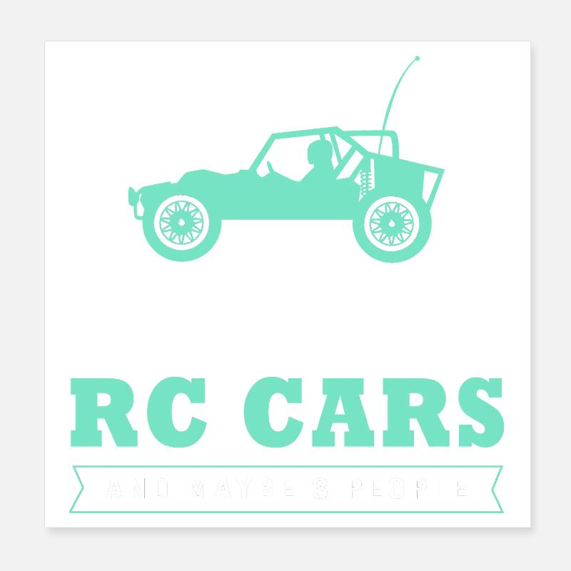 RC Car Toy Car Poster 8" x 8" (20x20 cm)