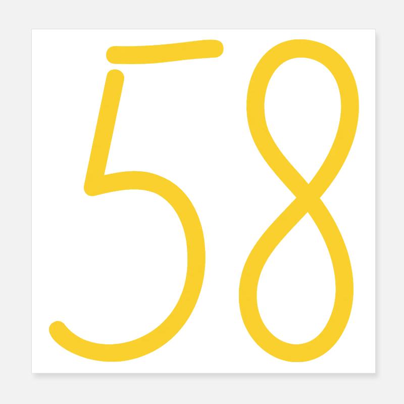 58 Poster 20 x 20 cm