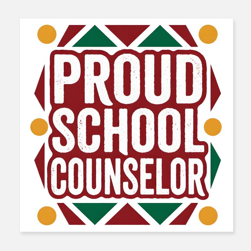 Stolzer Schulberater Poster 20x20 cm