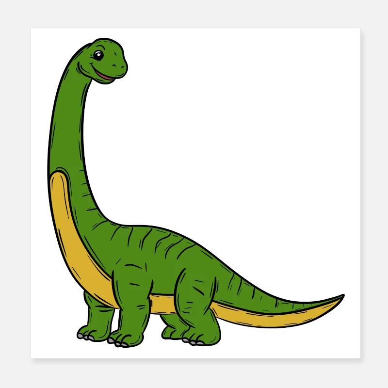 Dinosaure Poster 20 x 20 cm