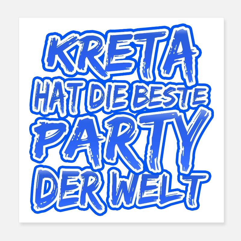 Kreta als Urlaub Poster 20x20 cm