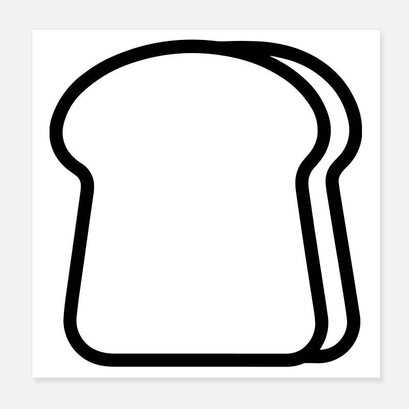 Toast Poster 20x20 cm