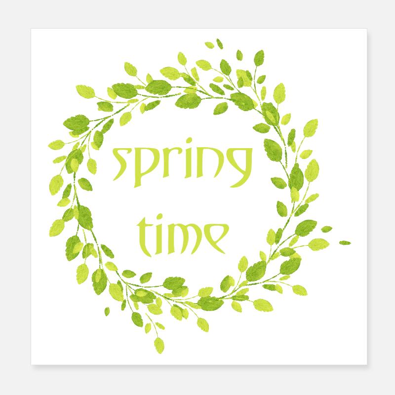 Frühling Poster 20x20 cm