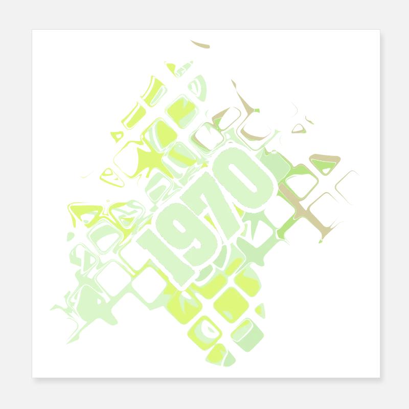 Geschenk 1970 Poster 20x20 cm