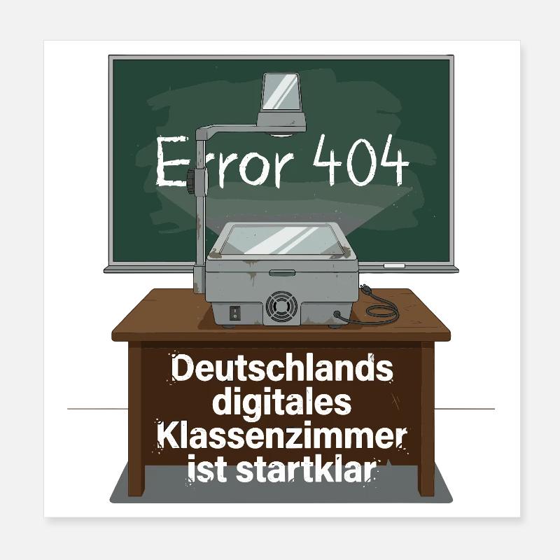 Germany's digital classroom is ready to go Poster 8" x 8" (20x20 cm)