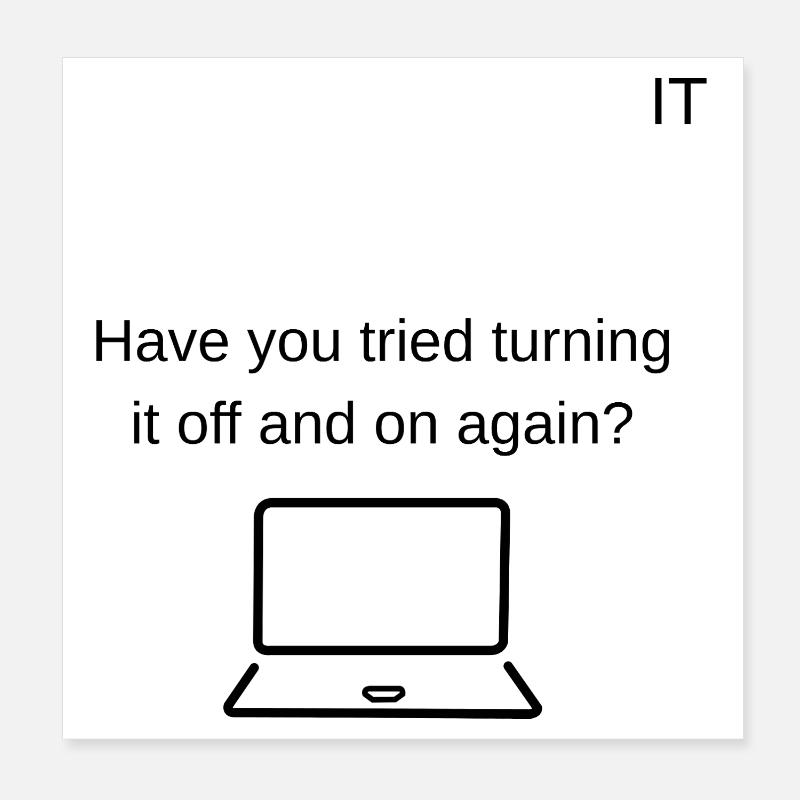 Technischer Support Poster 20x20 cm
